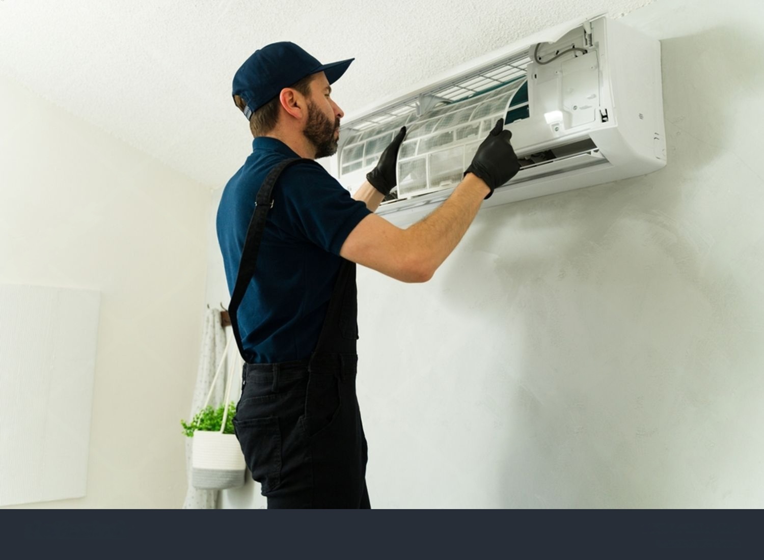Professional AC Technician working